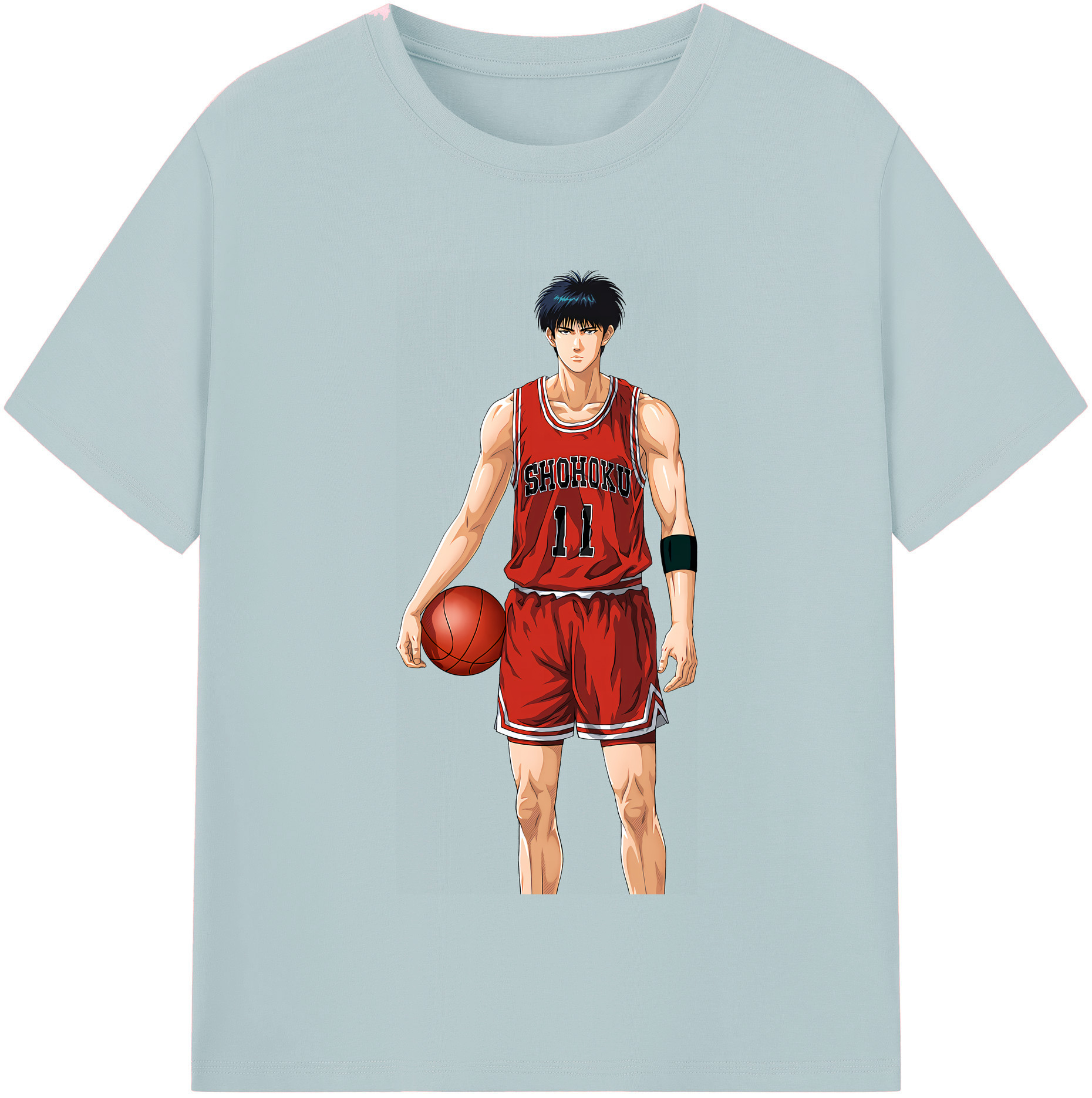 SLAM DUNK／スラムダンク 綿100％半袖Tシャツ（フロントプリント）